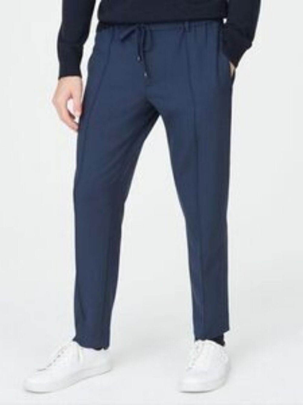 Club Monaco pintuck sweatpants navy blue men's size M